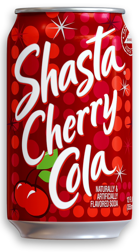 Shasta Cherry Cola Can
